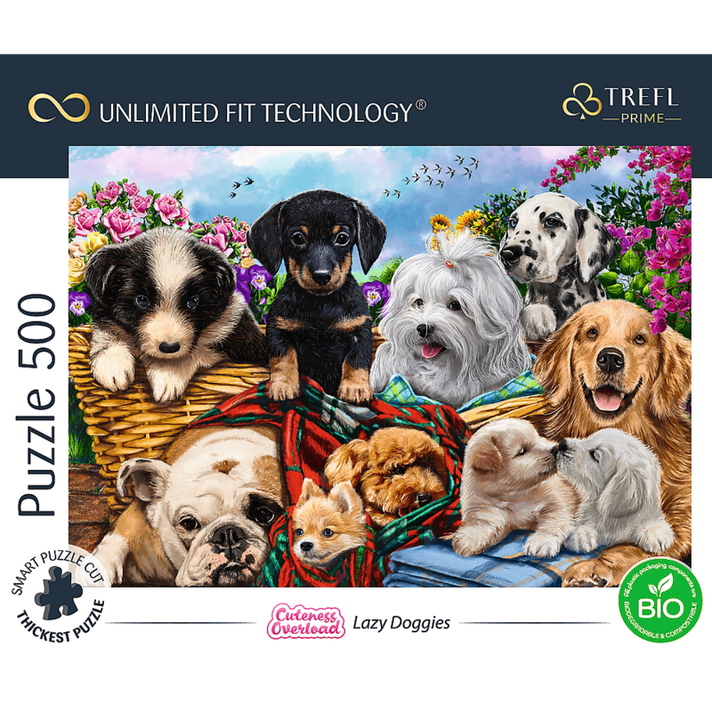 TREFL -  Puzzle 500 UFT - Câini leneși
