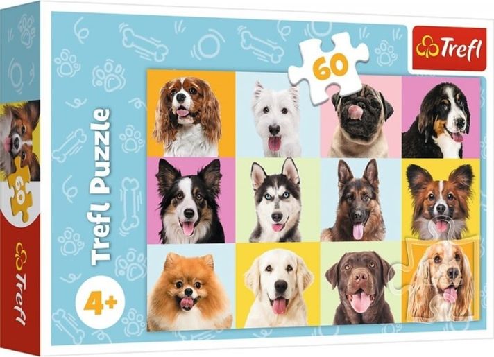 TREFL - Puzzle 60 - Câini drăguți / Trefl