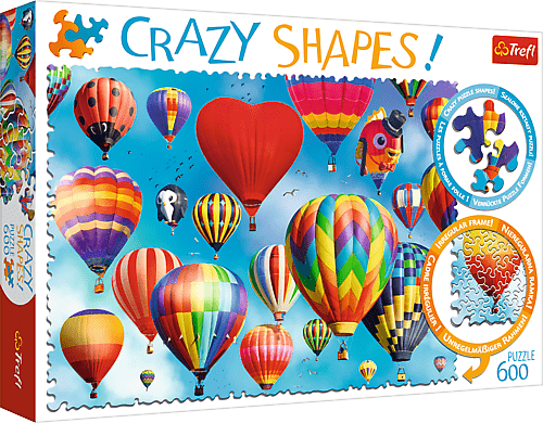 TREFL - Puzzle 600 Crazy Shapes - Baloane colorate