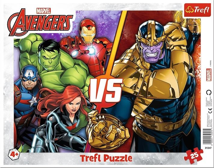 TREFL - Jigsaw Puzzle 25 - Echipa invincibilă de Răzbunători / Disney Marvel The Avengers