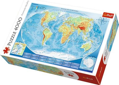 TREFL - Puzzle Mare harta lumii 4000