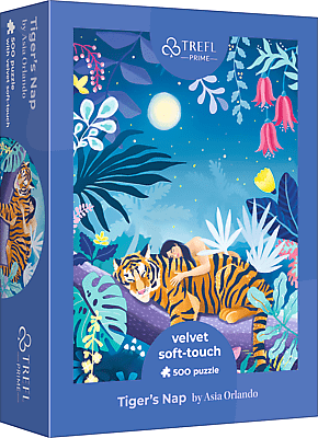 TREFL - Puzzle Velvet Soft-Touch 500 UFT - Asia Orlando: Tigru adormit