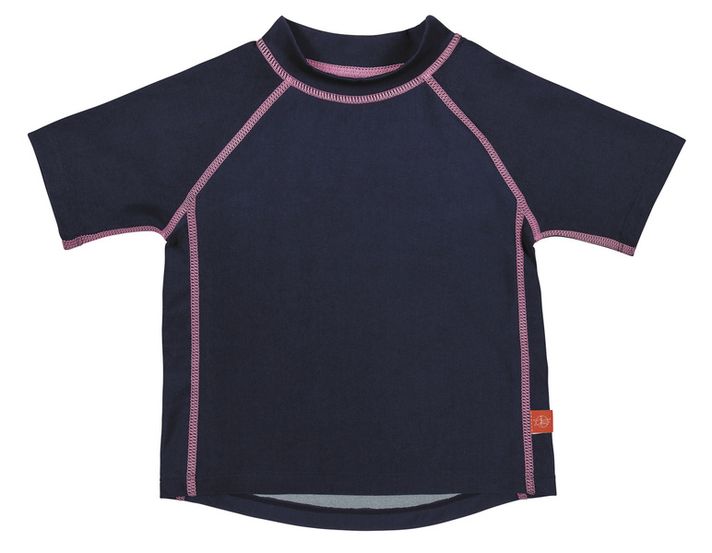 LÄSSIG - Rashguard tricou cu mânecă scurtă pentru fete - navy XL