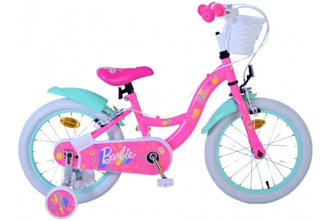 VOLARE - Bicicleta pentru copii Barbie - Fete - 16 inch - Roz - Doua frane de mana