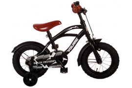 VOLARE - Bicicleta pentru copii Black Cruiser - băieți - 12 inch - negru