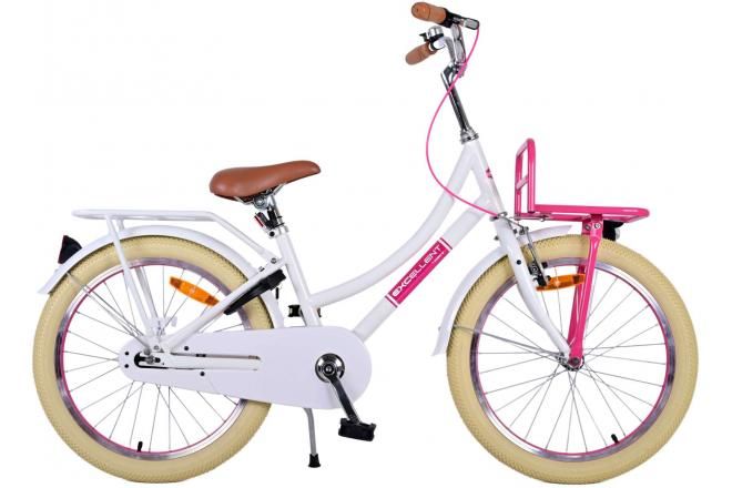 VOLARE - Bicicleta pentru copii - fete - 20 inci - alb