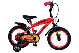 VOLARE - Bicicleta pentru copii Disney Cars - Băieți - 14 inci - Roșu