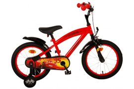 VOLARE - Bicicleta pentru copii Disney Cars - băieți - 16 inci - roșu