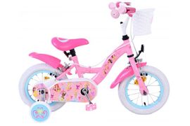 VOLARE - Bicicletă pentru copii Disney Princess - Fete - 12 inci - Roz