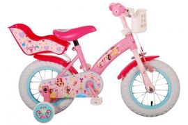 VOLARE - Biciclete copii Disney Princess - girly - 12" - Roz - Scaun pentru păpu?ă
