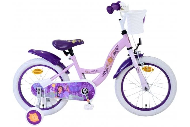 VOLARE - Bicicleta pentru copii Disney Wish - fete - 14 inch - violet