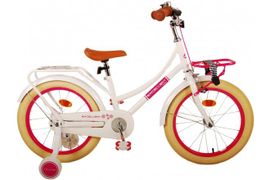 VOLARE - Bicicleta pentru copii Excellent - fete - 18 inci - alb - 95% asamblat