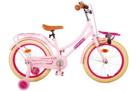 VOLARE - Bicicleta excelentă pentru copii - fete - 18 inci - roz - 95% asamblat