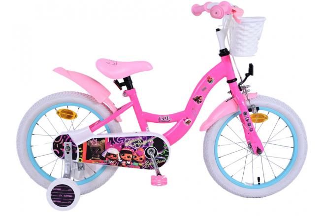 VOLARE - Bicicleta pentru copii LOL Surprise - Fete - 16 Inch - Roz