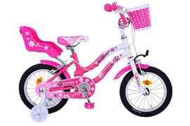 VOLARE - Bicicletă pentru copii Lovely - Fete - 14 inci - roz alb