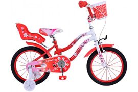 VOLARE - Bicicletă pentru copii Lovely - Fete - 16 inch - Alb Roșu