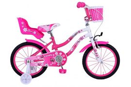VOLARE - Bicicleta pentru copii Lovely - Fete - 16 inci - roz alb