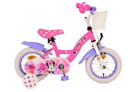 VOLARE - Bicicleta pentru copii Minnie - Fete - 12 inci - Roz