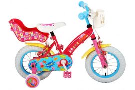 VOLARE - Bicicleta pentru copii Peppa Pig - fete - 12 inci - roz