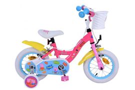 VOLARE - Bicicleta pentru copii Peppa Pig - Fete - 12 inci - Roz