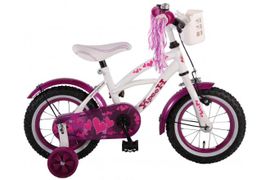 VOLARE - Biciclete copii pentru fete Heart Cruiser - alb/violet, 12