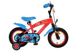 VOLARE - Bicicleta pentru copii Spider-Man - băieți - 12 inci - albastru/roșu