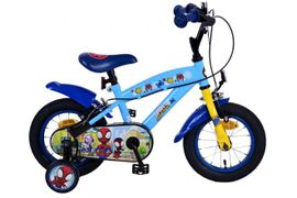 VOLARE - Bicicleta pentru copii Spidey - băieți - 12 inci - albastru