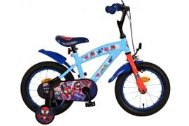 VOLARE - Bicicleta pentru copii Spidey - băieți - 14 inci - albastru