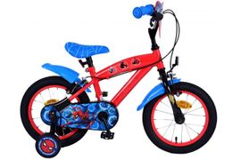 VOLARE - Bicicleta pentru copii Ultimate Spider-Man - băieți - 14 inci - albastru/roșu
