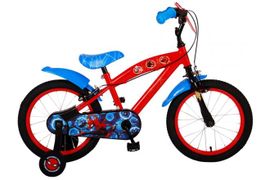 VOLARE - Bicicleta pentru copii Ultimate Spider-Man - băieți - 16 inci - albastru/roșu