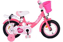 VOLARE - Biciclete copii Volare Ashley - girly - 12" - Pink/Red - două frâne de mână