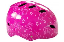 VOLARE - Cască de bicicletă si Skate, Pink Queen 55-57 cm