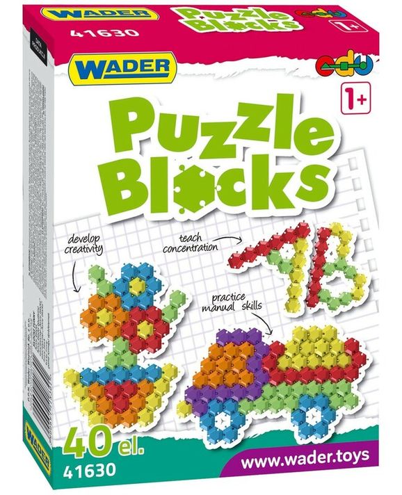 WADER - Cuburi puzzle 40 buc