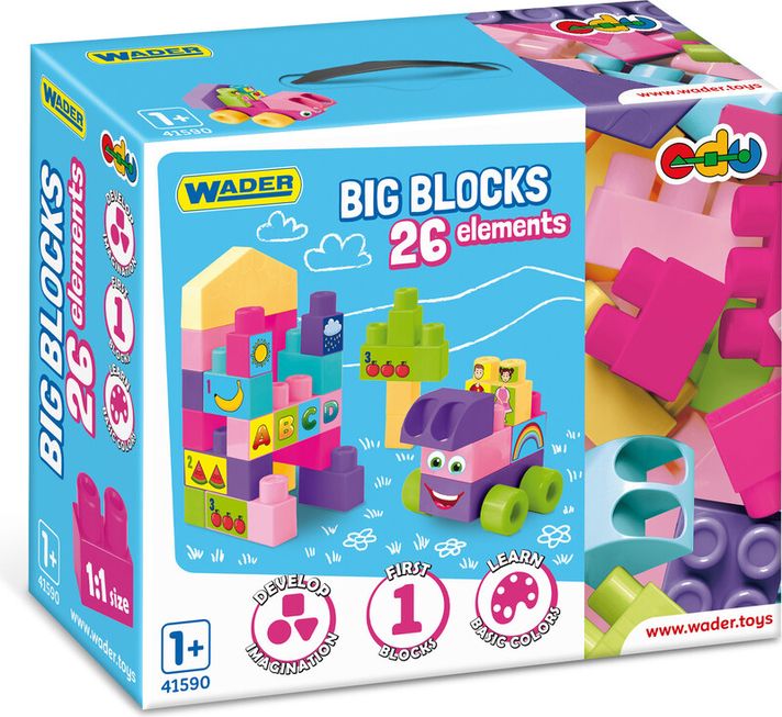 WADER - Big blocks 26 buc roz