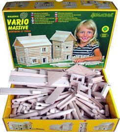 WALACHIA - Set de construcții din lemn VARIO MASSIVE 209 piese