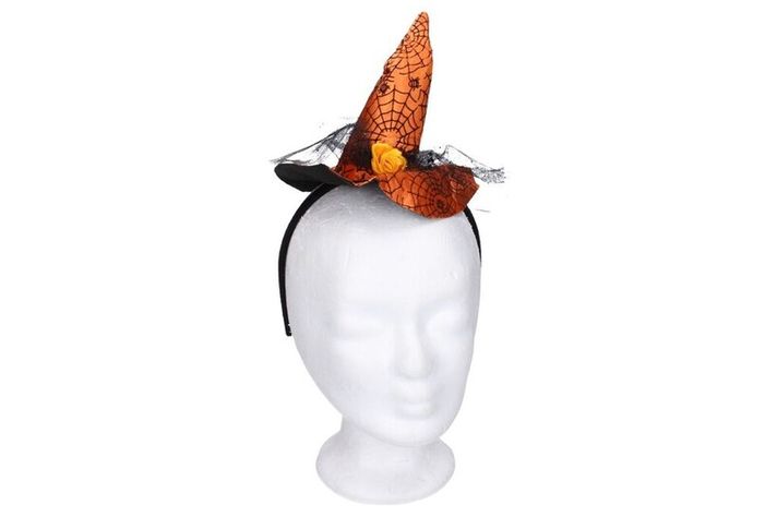WIKY - Pălărie de carnaval pălărie de vrăjitoare cu decorare