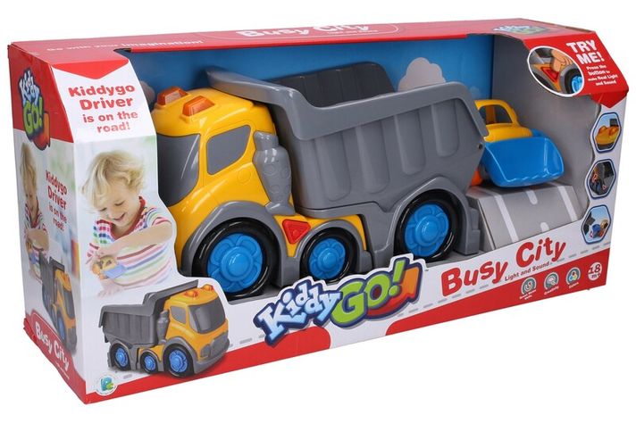 WIKY - Kiddy Auto basculare cu efecte buldozer 31 cm 13,5 cm