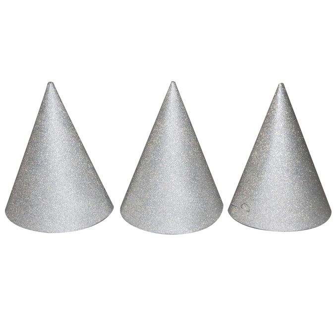 WIKY - Pălării Party Argintiu 6pcs