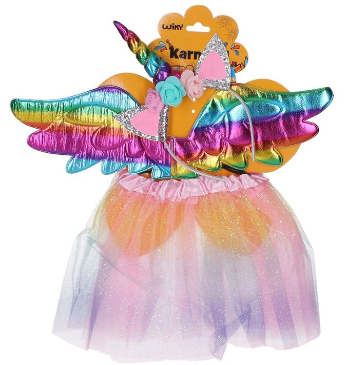 WIKY - Set de carnaval - unicorn colorat