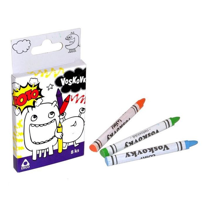 WIKY -  Creioane de ceară ERGO 8 buc