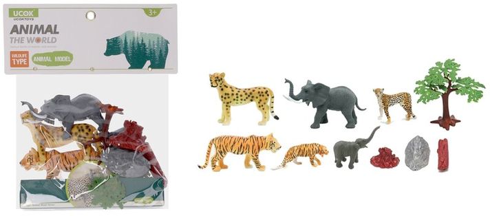 WIKY - Figurine animale animale sălbatice set 6 buc 10 cm