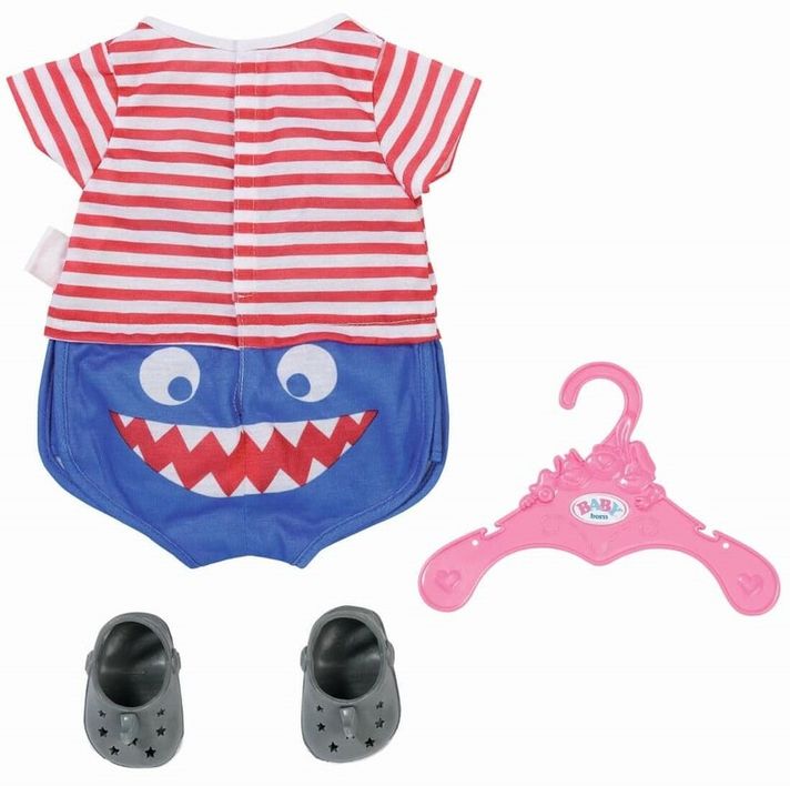 ZAPF CREATION -  BABY born Pijamale și papuci, albastru, 43 cm