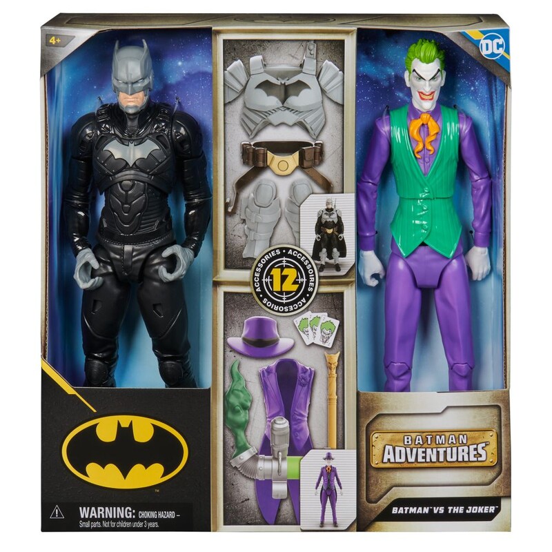 SPIN MASTER - Batman și Joker cu echipament special 30 cm