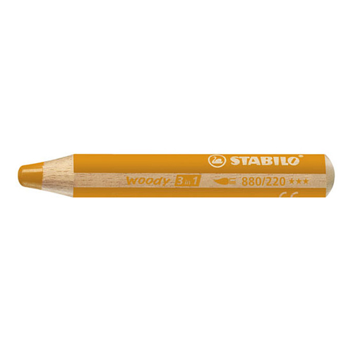 STABILO - Crayon woody 3 în 1 portocaliu
