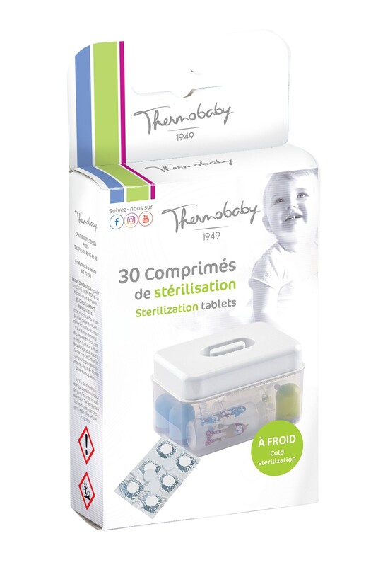 THERMOBABY - Tablete de sterilizare 30 buc, White