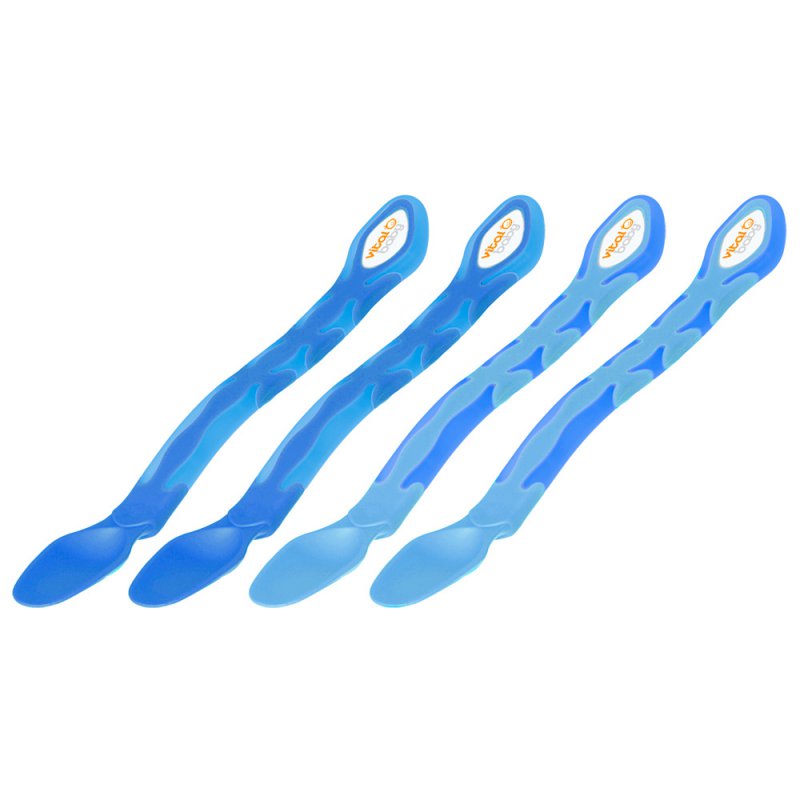 VITAL BABY - Prima lingură pentru mămici - 4 bucăti - Albastru