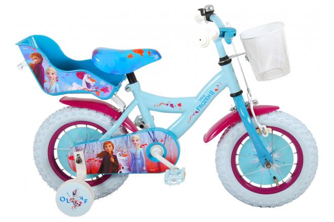 VOLARE - Biciclete copii pentru fete FROZEN II - albastru-Roz, 12